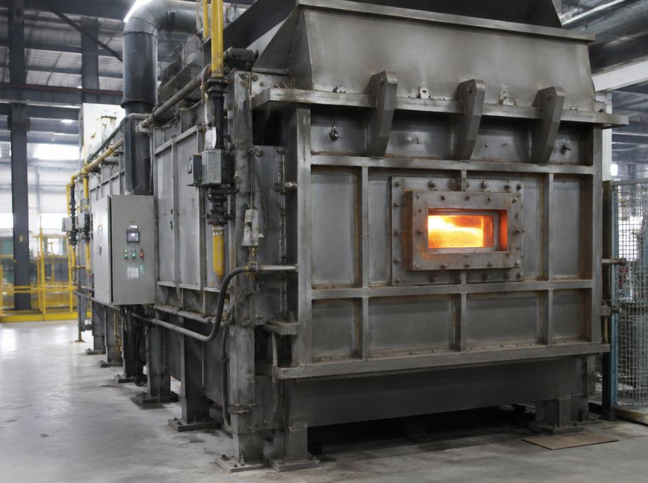 Horno industrial en planta de manufactura